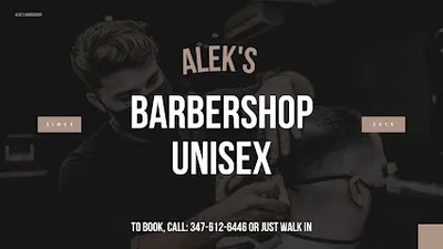 Alek's Barbershop Unisex