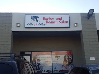 His and hers barber & beauty salon