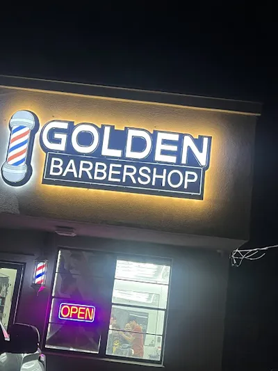 Golden barbershop