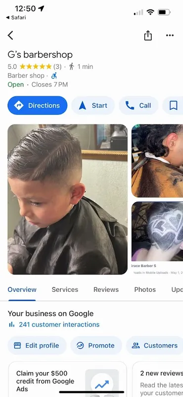 G’s barbershop