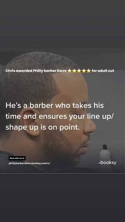 Philly barber Dave @Philly Bros. Hair Studio