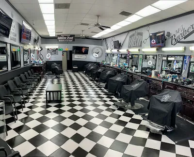 M&J Barber Shop.