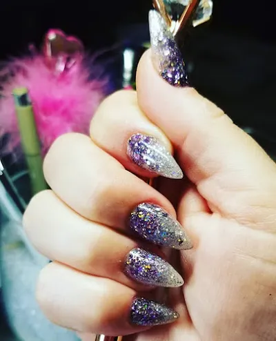 Textured Nails inside Salon Chic and Barber