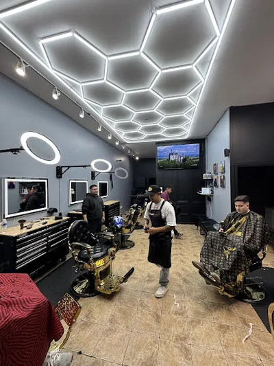 Gold Chair Barber Lounge.