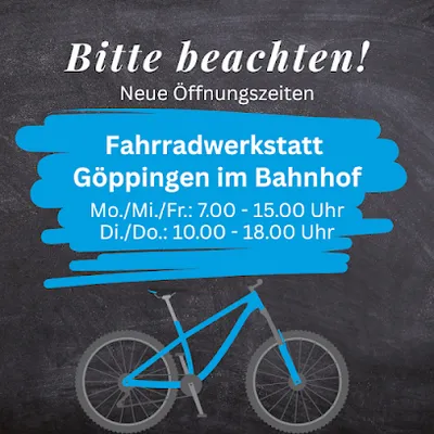 Fahrrad-Werkstatt im Bahnhof Göppingen