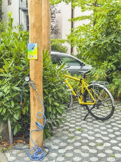 Fahrrad Lufttankstelle Hotel Luise